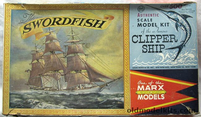 Marx 1/96 The Clipper Ship Swordfish (Sea Witch) - 'Marx Museum Quality Models' plastic model kit